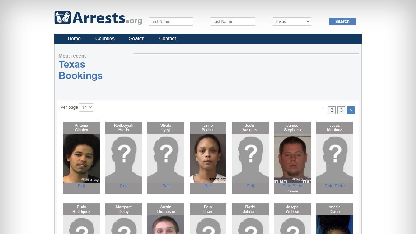 Texas Arrests and Inmate Search